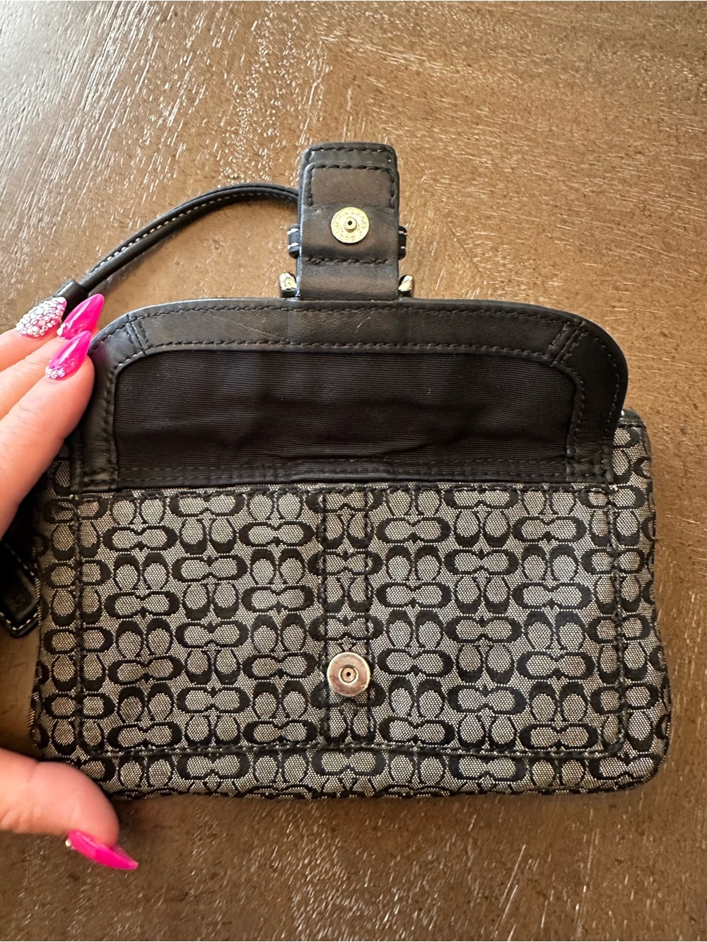 Coach Soho Signature Canvas Buckle Wristlet Y2K Vinta… - Gem